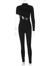 Shoulder Cut-out Jumpsuit