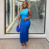 Sleeveless Shoulder Dress