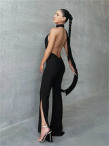 Halter Cut-out Jumpsuit