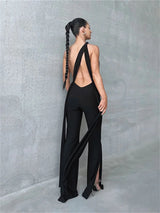 Halter Cut-out Jumpsuit