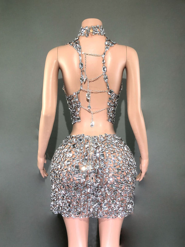 Diamond Luxury Two-piece Rhinestone Set