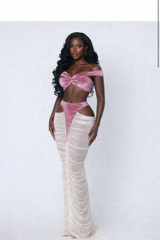 Tube Top & Sheer Skirt Set