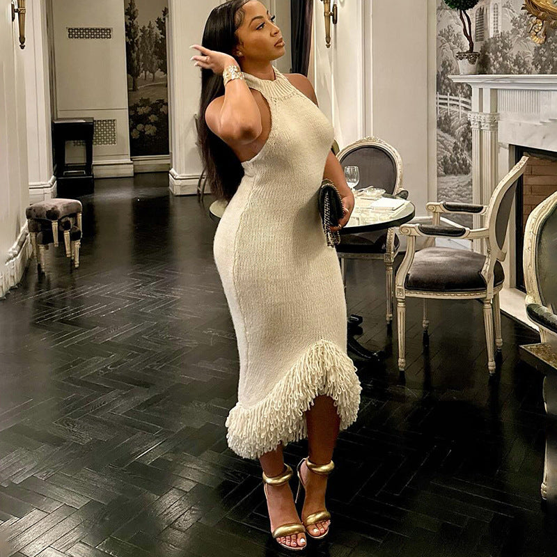 Knit Backless Dress