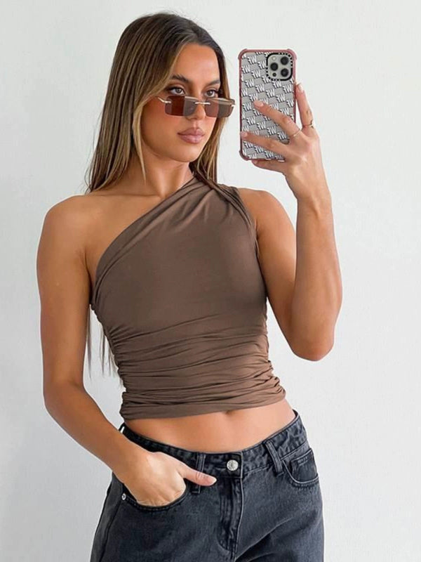 Single Shoulder Top