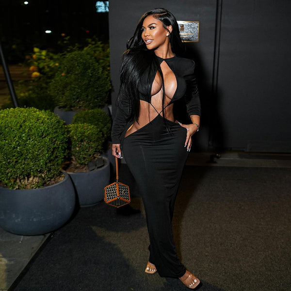 Waistless Hollow Dress