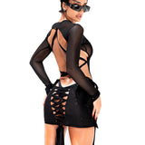Bodysuit & Mesh Dress