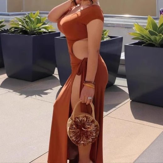 Hollow Slit Dress