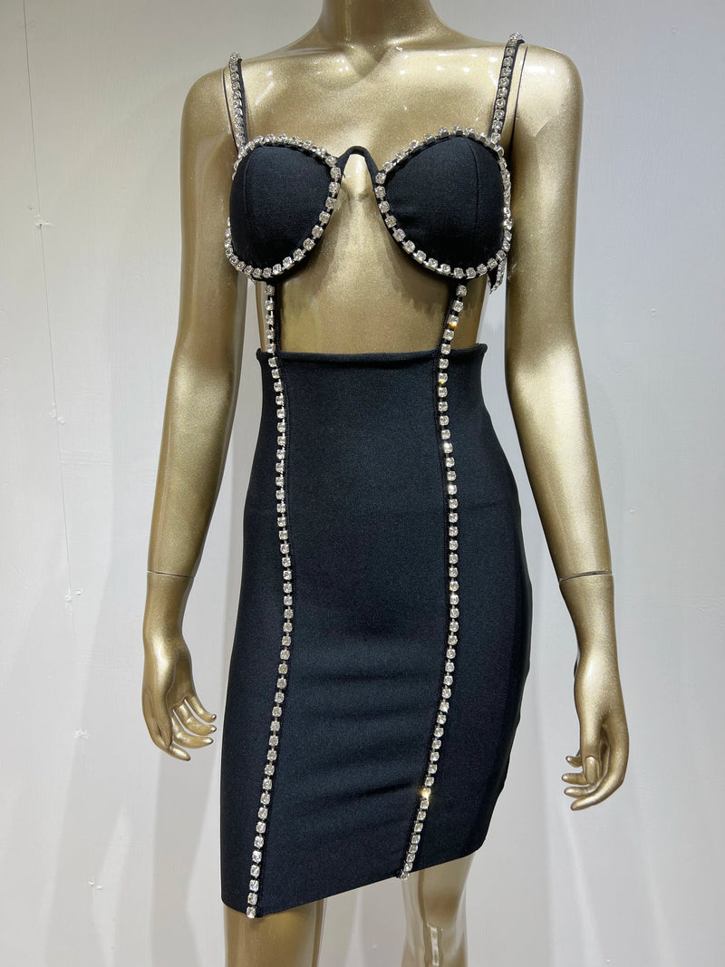 Diamond Crystal Bandage Dress