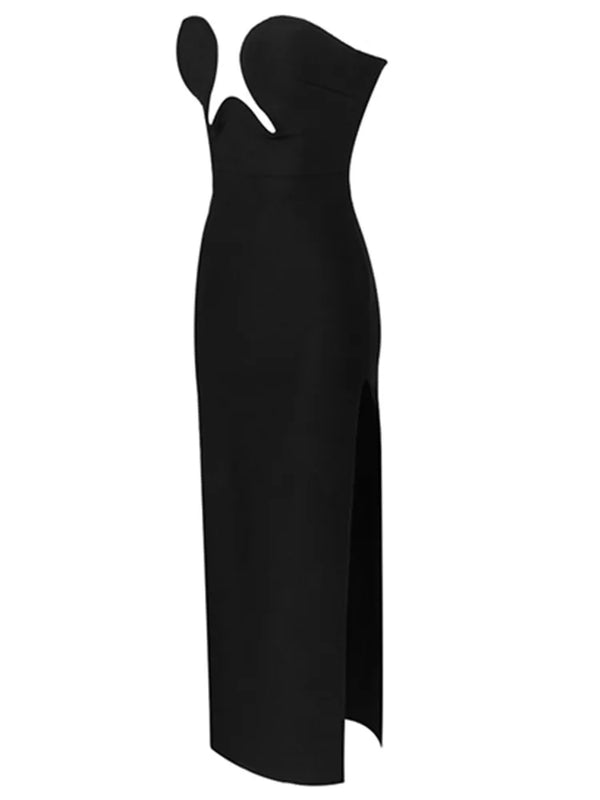 Tube Top V-neck Bandage Dress
