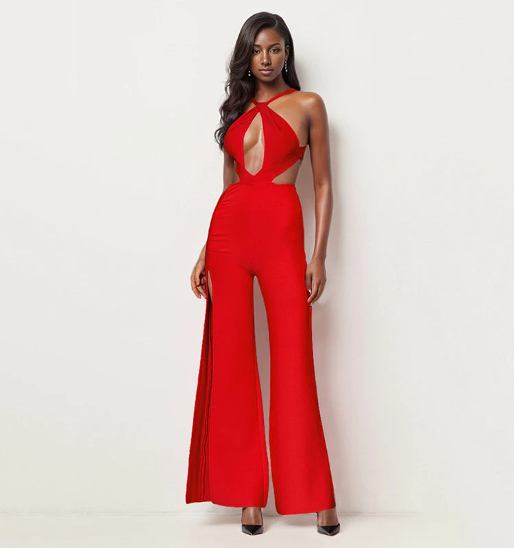 Halter Bodycon Jumpsuit