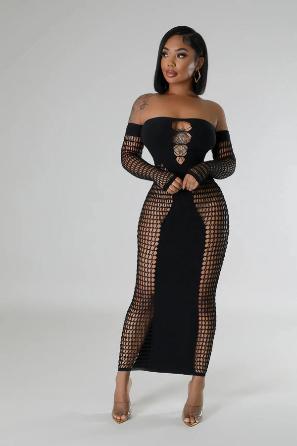 Vivid Mesh Dress