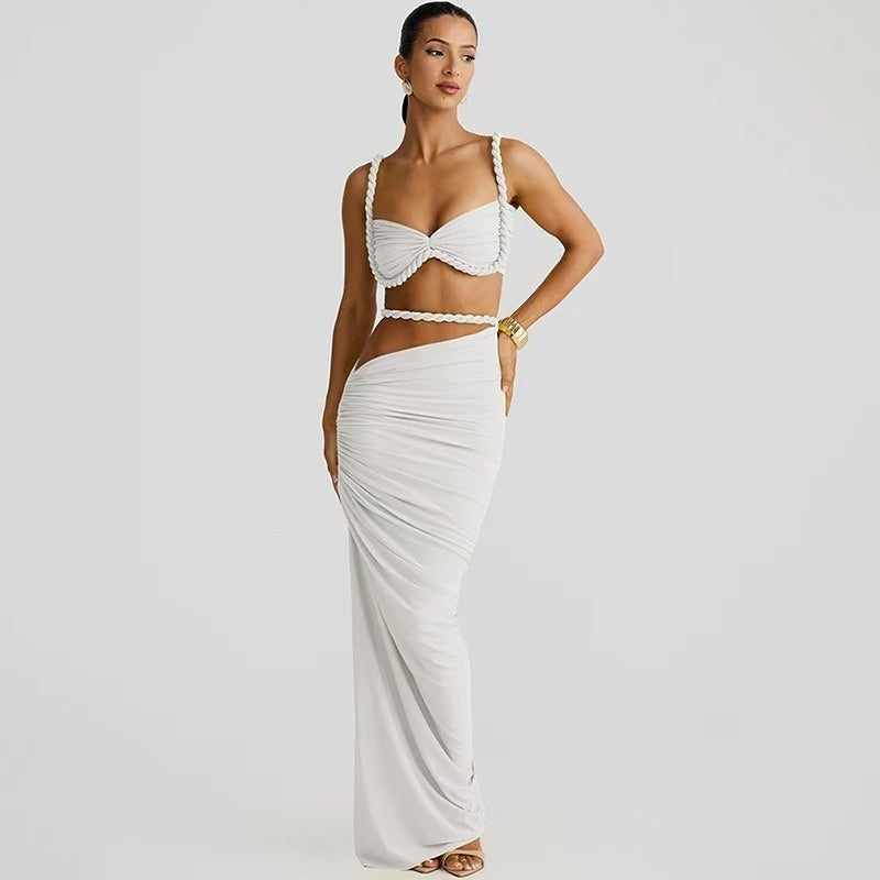 Sheath Skirt Two-piece Set
